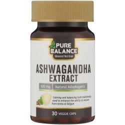 Pure Balance Ashwagandha Extract Veggie Capsules 30S