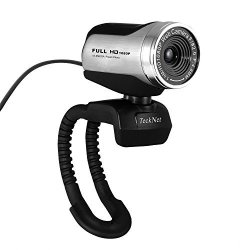 Tecknet 1080P HD Webcam With Built-in Microphone