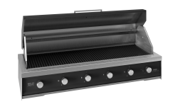 Three One Six Gas Bbq - 1370MM Stainless Steel With Black High Heat Coating