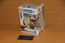 Galactic Funko 154 Pop Playstation Kratos With Blades Of Chaos. Special Edition Glow In Dark Traders