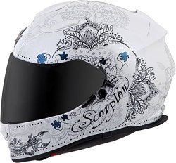 ScorpionExo EXO-T510 Unisex-adult Full-face-style Azalea Helmet White silver Medium