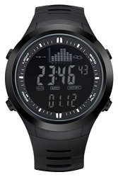 Spovan Altimeter Barometer Stopwatch Outdoor Sport Black Fishing Digital Watches