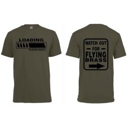 Drop Zone Industries DZI Dzi "flying Brass" 180G Logo T-Shirt - Various Black L