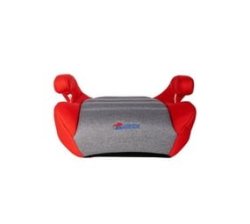 Baby Car Booster Seat Cushion W Isofix Connector- Grey & Red