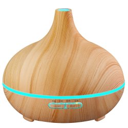 Greenleaf Ultrasonic Essential Oil Diffuser & Humidifier - Light Grain Wood 300ML