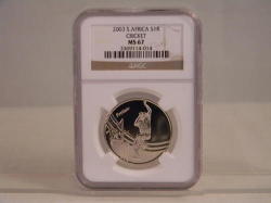 The Legendary Cricket In A High Ms67 Silver R1 - Perfect Coin-perfect Investment