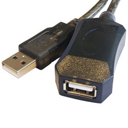 10M - 20M USB 2.0 Male-female A-a Black Active Extension Cable 5M