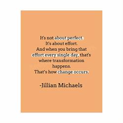 It's Not About Perfect-it's About Effort-motivational Quotes Wall ART-8 X 10" Exercise-fitness Print-ready To Frame. Modern Typographic Design. Home-office-gym Decor. Perfect Sign For Motivation