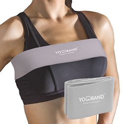Adjustable Yowband High Impact No-bounce Breast Support Gym Activewear Band Sports Bra Alternative For Women Running
