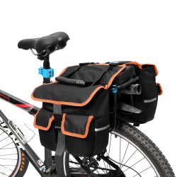 Bikight 25L Bike Travel Luggage Carrier Mountain Bicycle Rear Rack Seat Bag Tool