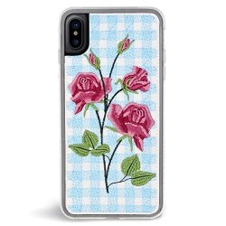Zero Gravity Case Compatible With Iphone X xs - Bardot - Embroidered Flower - 360 Protection Drop Test Approved