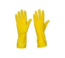 Rubber Household Cleaning Gloves - Set - Yellow - XL