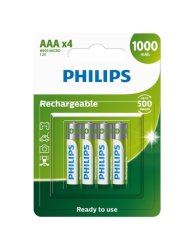 Philips Rechargeable R03B4RTU10 1000MAH Aaa Battery