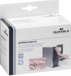 Durable Computer Super Clean Wipes 50-pack