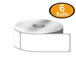 6 Rolls 520 ROLL 1" X 3" Direct Thermal Zebra eltron Compatible Labels - Premium Resolution & Adhesive