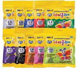 AMOS Clay 50G 1.8OZ Set Of 10 Colors Very Soft And Smooth