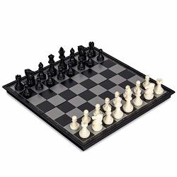 Magnetic Chess Sets - Magnetic International Chess Sets Travel Game Sets Portable Folding Board With Plastic Filled Chess Pieces Educational Learning Toys For Adults Kids 10