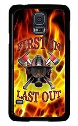The Fortress Premium Cases - -firefighter Fireman Helmet In Flames Cover Hard Plastic Cover For Samsung Galaxy S10E 5.8 Inch 2019 Model Us Made