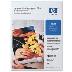 HP C3837A Premium High-gloss White Film - A4 - 50SHEETS - 230G M