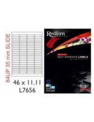 84UPSLIDE Multi-purpose Inkjet-laser Labels - 35MM Slide 46X11.11 Pack Of 100