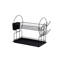 Casa Dish Drainer 2-TIER Catania Matt Black