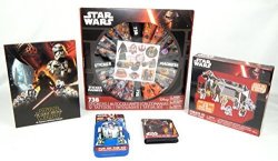 Star Wars Toy Boy's Action Scene Room Decor Activity 5PC Bundle Gift Set