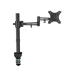 Loctek Full Motion Desk Monitor Arm Swing Mount Stand Fits 10"-27 " Lcd Computer Clamping 22 Lbs. D2