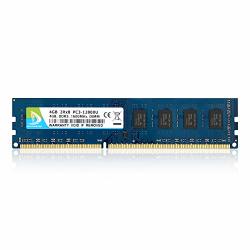 Duomeiqi 4GB DDR3 1600MHZ Dimm PC3-12800 PC3-12800U CL11 1.5V 240 Pin 2RX8 Non-ecc Unbuffered Desktop Memory RAM Compatible With Intel Amd System