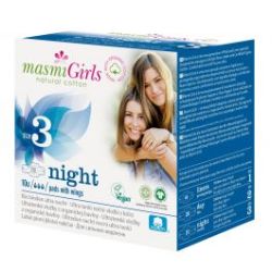 - Organic Cotton Girls 3 Ultra-thin Night Pads 10S