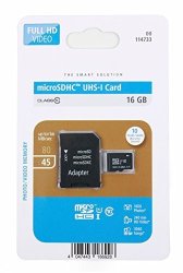 Duragadget 16 Gb Microsdhc Class 10 Uhs-i Memory Card With Microsd To Sd Adapter For The Victure AC600 Action Kamera 4K Wifi Sport Action Cam 20MP
