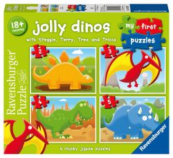 Ravensburger -jolly Dinos Total 14 Piece Puzzle