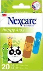 3M Nexcare Happy Kids Breathable Plasters - Animals Pack Of 20 Plasters