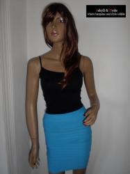 On : Skirt High Waist Mini Blue Small - Medium