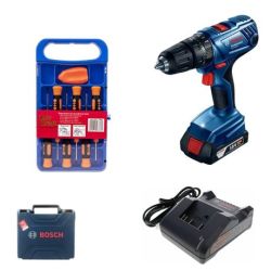 Bosch - Professional 180LI Cordless Combo Drill Kit + Screwdriver Set 7 Pieces