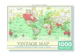 Vintage World Map Jigsaw Puzzle 1000 Pieces 750MM X 500MM Finished Size By Robert Frederick Ltd