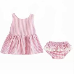 Baby Clothing Pink Lines Set