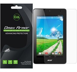 3-PACK Dmax Armor For Acer Iconia One 7 B1-730HD Screen Protector High Definition Clear Shield - Lifetime Replacements Warranty- Retail Packaging