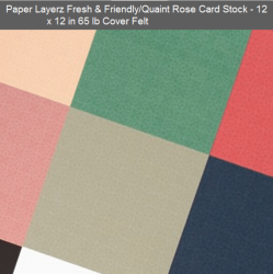 12x12" Paper Layerz - Quaint Rose Cardstock Special