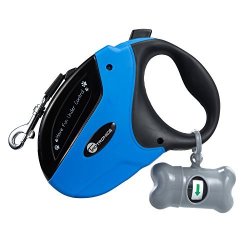 TaoTronics Retractable Dog Leash 16 Ft Dog Walking Leash For Medium Large Dogs Up To 110lbs Tangle One Button Break & Lock Dog Waste