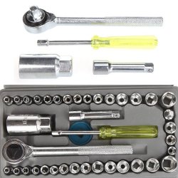 40-piece M Combination Socket Wrench Set