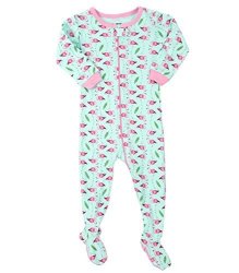 Leveret Flamingo Footed Pajama Sleeper 100% Cotton 18-24 Months