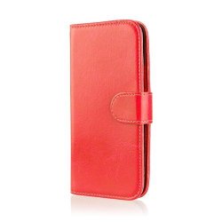 32ND Book Style Faux Leather Wallet Case For Sony Xperia E5 Mobile Phone Including Touch Screen Stylus Pen - Red