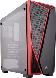 Corsair Carbide Series SPEC-04 Tempered Glass Mid-tower Gaming Case Black red