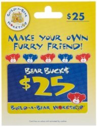 Build-a-bear Gift Card $25