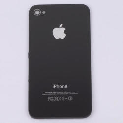 Black Back Cover For Iphone 4 4g With Logo