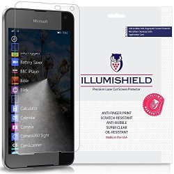 Microsoft Lumia 650 Screen Protector 3-PACK Illumishield - Japanese Ultra Clear HD Film With Anti-bubble And Anti-fingerprint - High Quality Invisible Shield - Lifetime Warranty