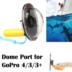 Underwater Dome Port Waterproof Hood Optical Sphere Glass Lens Cover Filter For Gopro Hero 4 3 3+