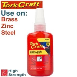 Tork Craft Bolt Lock High Strength For Large Sized Threads - Red - 50G TCTL060