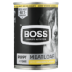 Bose Boss Chicken Flavoured Meatloaf Puppy Food Can 385G