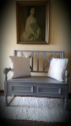 Stunning Shabby Chic Bench With Storage Choose Your Own Color